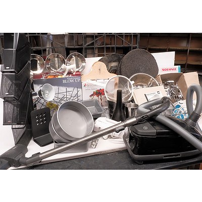 Quantity of Homewares Including Sunbeam Beatermix, Sunbeam Iron Model Verve, Stainless Steel Cutlery and More