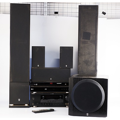 Yamaha Home Theatre System with Six Speaker Set including Powered Subwoofer