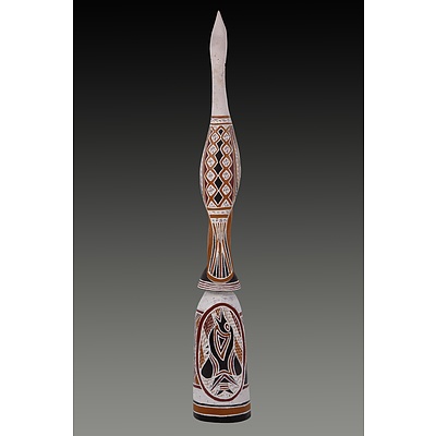 Australian Indigenous Wooden Carving of an Egret