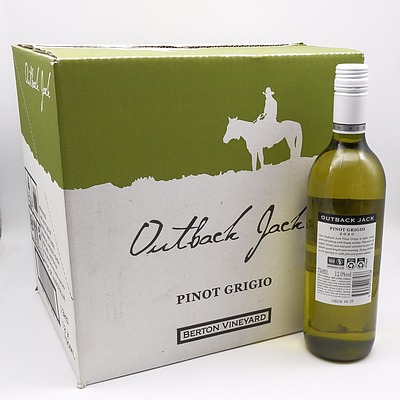 Case of 12x Outback Jack 2020 Pinot Grigio 750ml