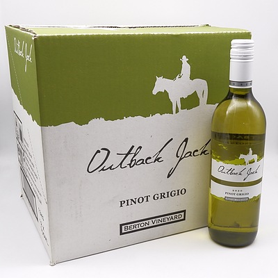 Case of 12x Outback Jack 2020 Pinot Grigio 750ml