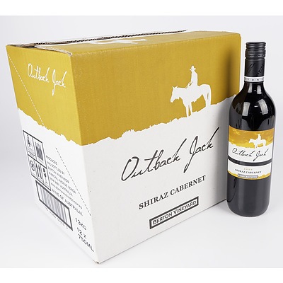 Case of 12x Outback Jack 2020 Shiraz Cabernet 750ml