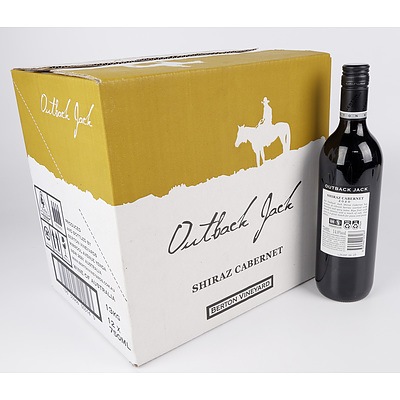 Case of 12x Outback Jack 2020 Shiraz Cabernet 750ml