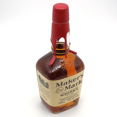 Maker's Mark Handmade Kentucky Straight Bourbon Whiskey 700ml with Wax Sealed Top
