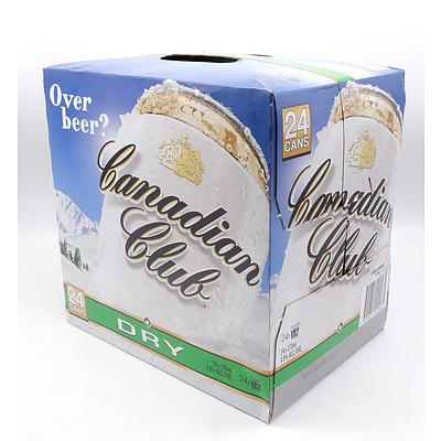 Canadian Club Dry Case of 24x 375ml Cans