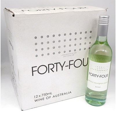 Fourty-Four 2020 Semillion Sauvignon Blanc 750ml Case of 12