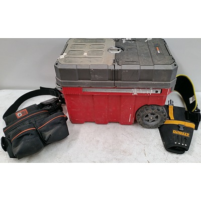 Workzone ToolBox with  Big Dog and DeWalt Toolbelts