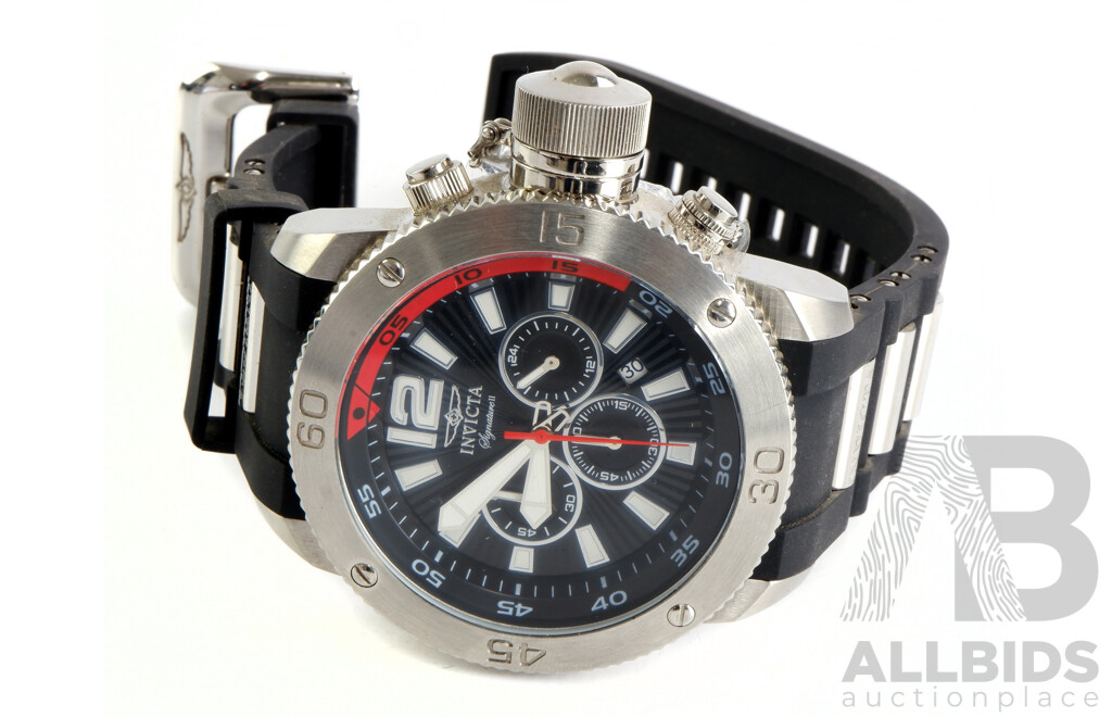 Men's Invicta Signature Chronograph Watch with Date Function