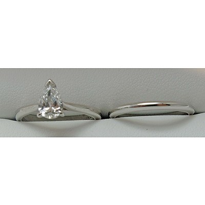 Gia Certified D Colour Diamond Ring & Wedder