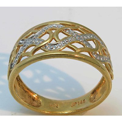 9ct Two-Tone Gold Ring