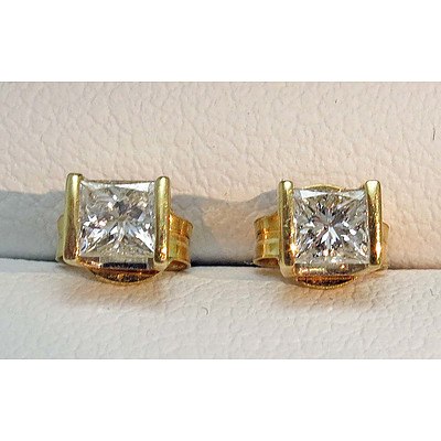 14ct Gold Diamond Earrings