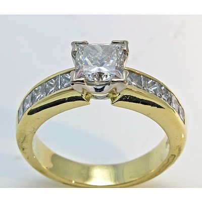 One Carat Diamond Ring - 18ct Gold