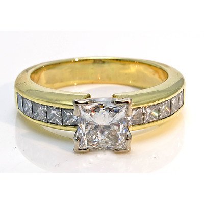 One Carat Diamond Ring - 18ct Gold