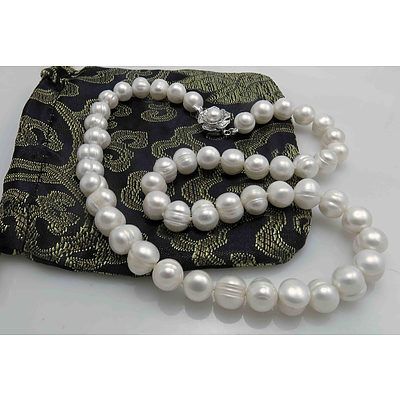 Large Cultured Pearl Necklace