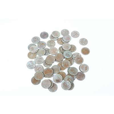 Quantity of Australian Half Pennies