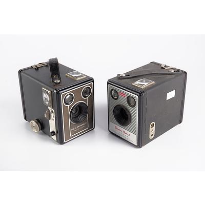 Kodak Six-20 Brownie D and Brownie Flash II Box Cameras