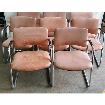 Cantilever Occasional Chairs - Lot of Eight