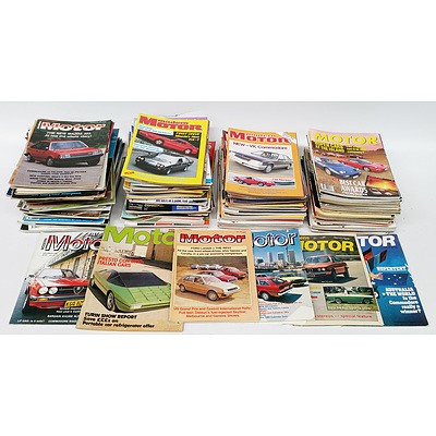 Large Collection of Modern Motor Magazines Ranging From Late 1970's - 1990's