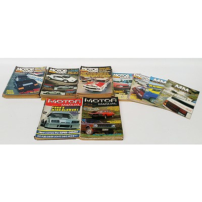 Collection of Motor Manual Magazines Ranging from 1977-1986