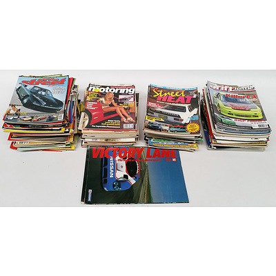 Large Collection of Various Magazines Including Off the Street, Drift Battle, Street Heat, Inside Motoring and Many More