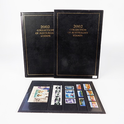 2002 Collection of Australian Stamps, with Stamp Sheets and Dust Cover