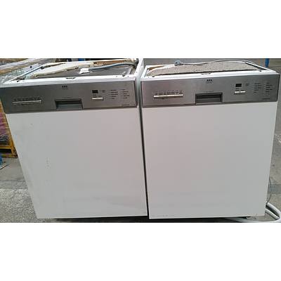 AEG Underbench Automatic Dishwashers -Lot of Two