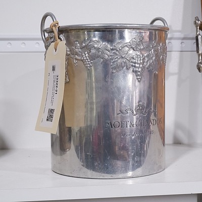 Vintage french moet & Chandon Aluminium Ice Bucket