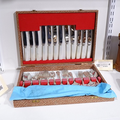 Vintage Thomas Masters Autumn Rose Cutlery Set in Canteen - 43 Pieces