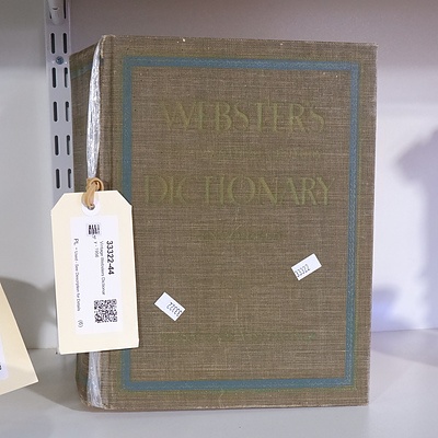 Vintage Websters Dictionary - 1956