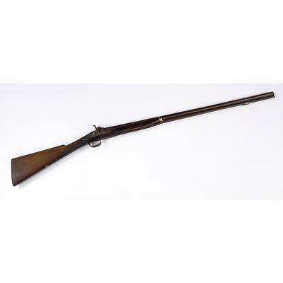 Antique Black Powder Percussion Muzzle Load Rifle - I Hollis & Sons - Circa 1890