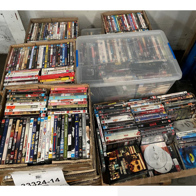 Large Pallet lot Of Assorted DVDs and TV Shows