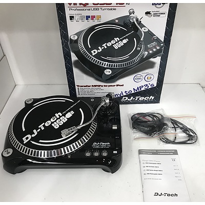 DJ Tech Vinyl USB Professional Turntable