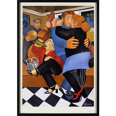 Beryl Cook, Limited Edition Hand Signed Offset Print Shall We Dance, 9/650