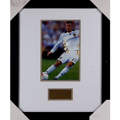 Signed and Framed David Beckham Photograph