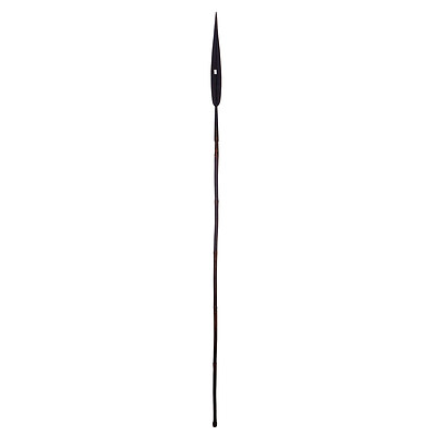 Tribal Spear with Bamboo Shaft and Beaten Metal Point - Welayta People, Ethiopia