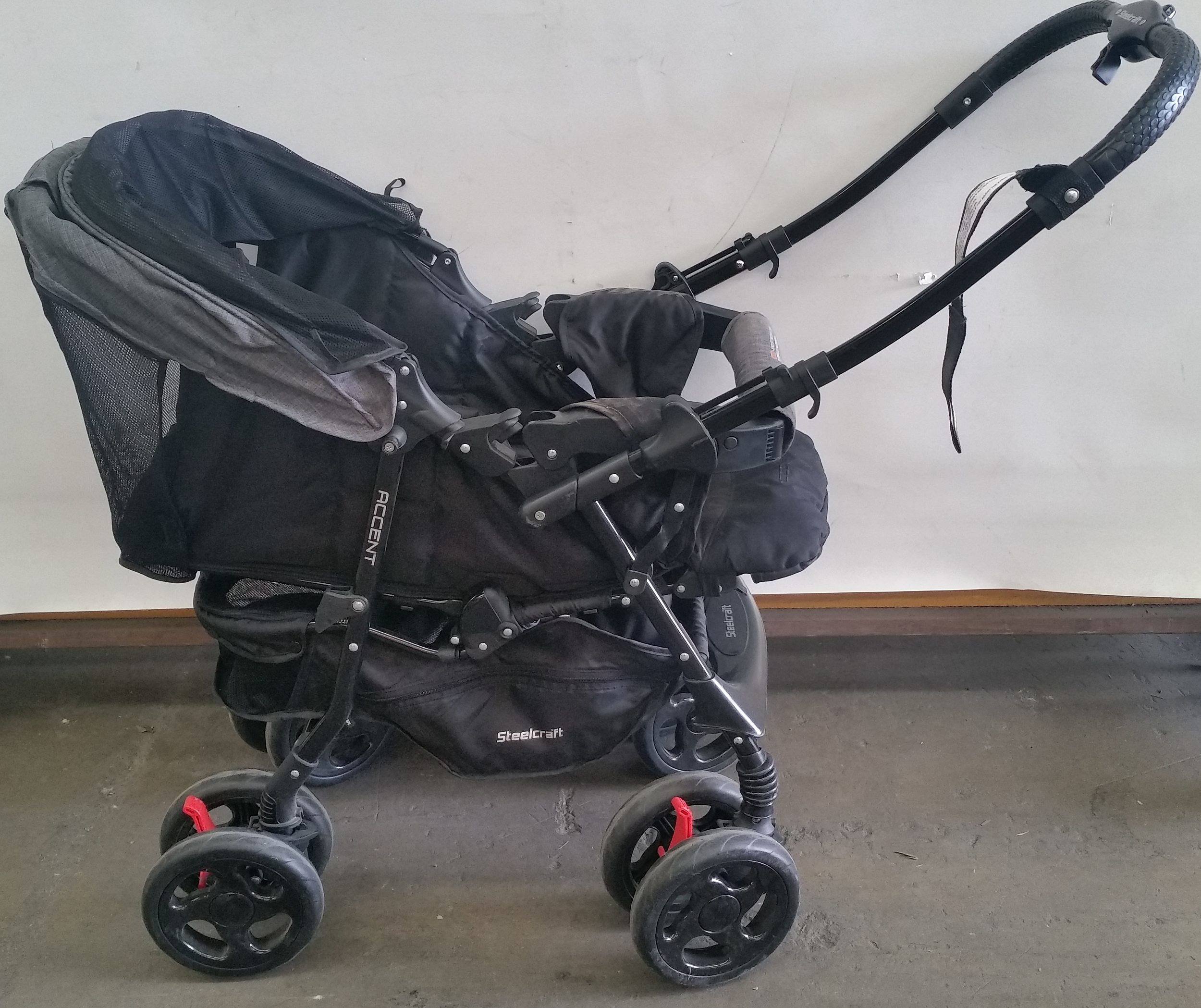 steelcraft accent reverse handle stroller