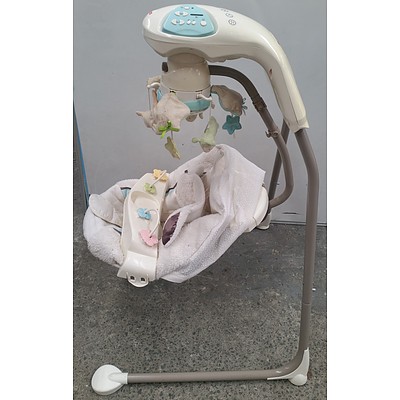 Fisher Price My Little Lamb Cradle n Swing and Laugh N Learn Puppy Walker