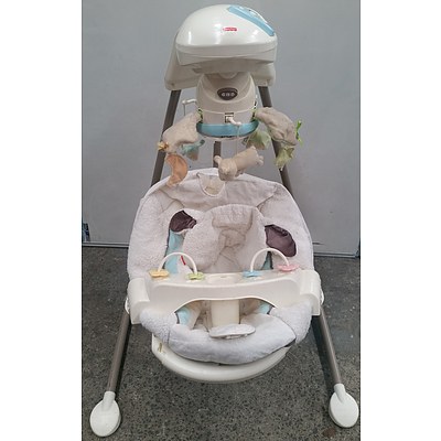 Fisher Price My Little Lamb Cradle n Swing and Laugh N Learn Puppy Walker