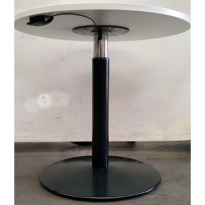 Wooden Top Adjustable Round Table