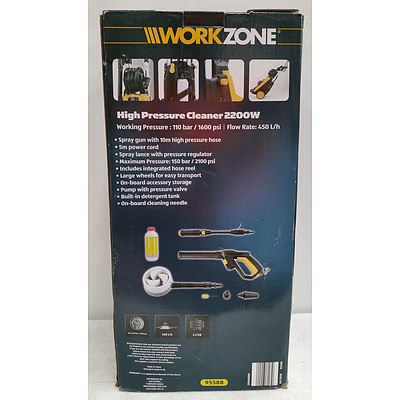 Workzone 2200 Watt Electric High Pressure Washer - New