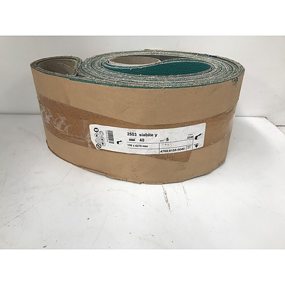 Siabite 2503 Ceramic Aluminum Oxide Abrasive Belts -Lot Of Five