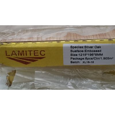 Lamitec Premium Wood Flooring - Silver Oak - 5.715 Square Meters - New