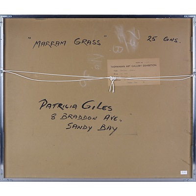 Patricia Giles (1932-) Marrum Grass, Watercolour
