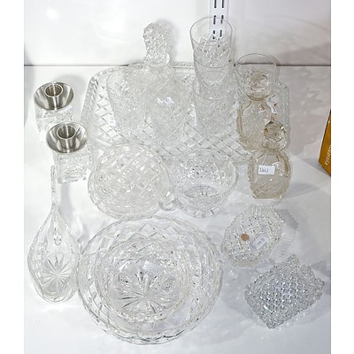 A Large Group of Cut Crystal wares