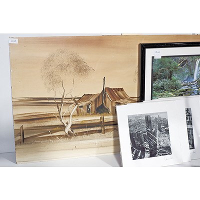 Nick Petali Original Artwork, Signed Ken Duncan Landscape Photograph and Five Laurence Lai Art Photographs