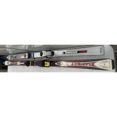 Sets Of Rossignol skis- Lot Of Two