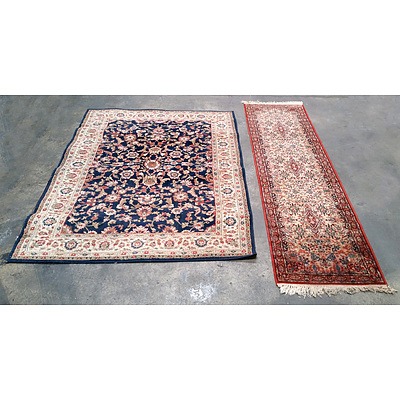 Antique Style Machine Woven Rug and Hall Runner