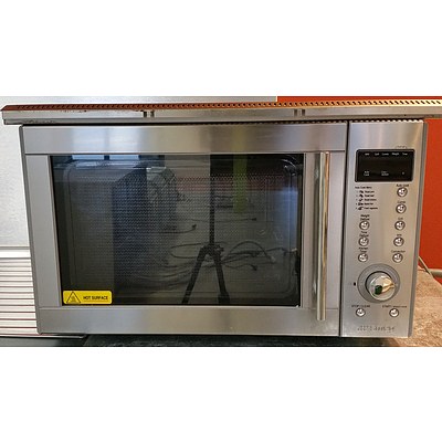 Smeg SA985-2CX Commercial 1450 Watt Convection Microwave Oven