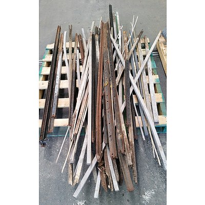 Pallet Lot of Star Pickets, Hardwood and Bamboo Garden Stakes