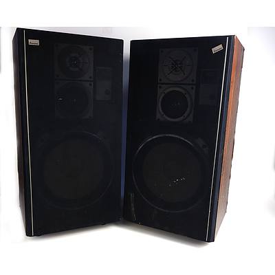 Pair of Vintage Sansui S-915 Floorstanding Hi Fi Speakers